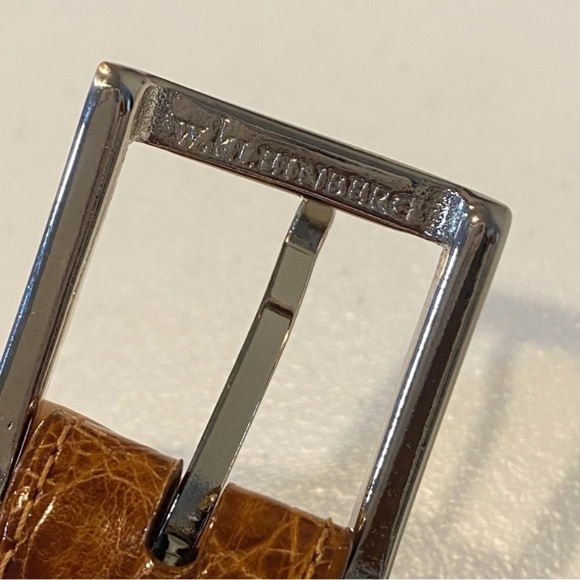 W. KLEINBERG Glazed Alligator Belt - Picture 5 of 10